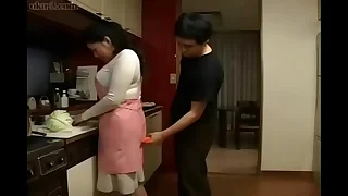 Hot Japanese Asian step Mummy fucks her not far from Kitchen